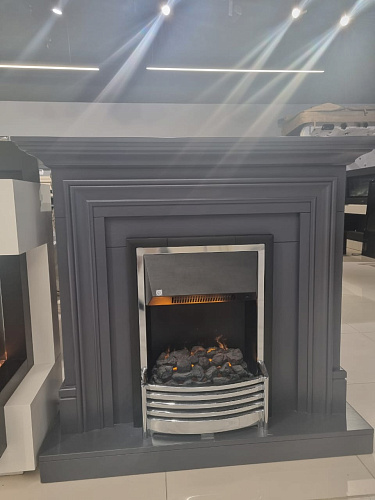 Каминокомплект Dimplex Bradford очаг Flagstaff серый (выставочный образец)_0