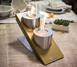 Настольный биокамин GlammFire Oblique Tabletop Double GlammFire Oblique Tabletop Double